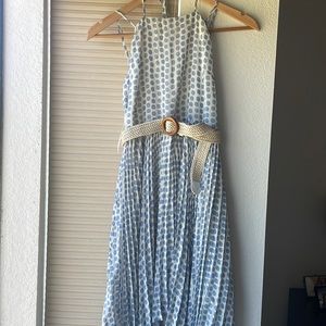 NWT Moon River flowy maxi polka dot dress XS